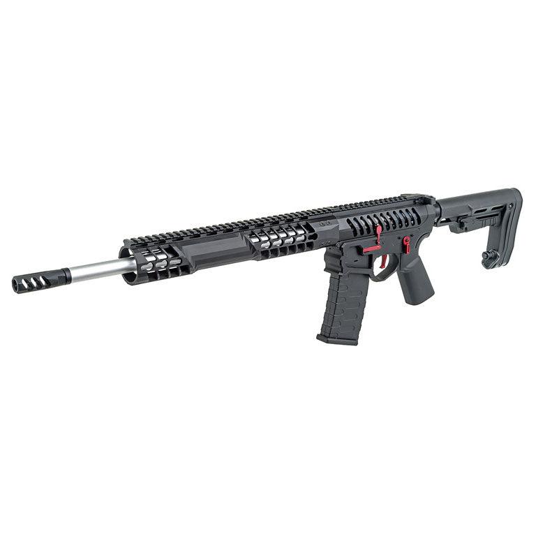 APS F - 1 Electric Airsoft ( AEG ) - RS - 2 Stock / eSilver Edge Black / Red Switch APS-AEG-EBDR-BR-2 - WGC Shop