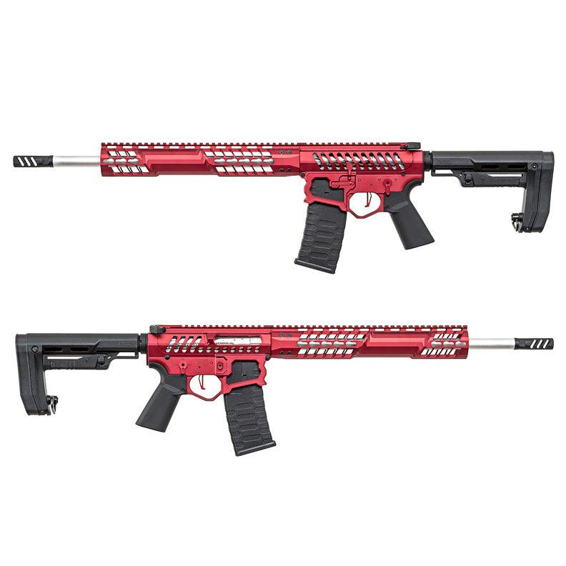 APS F - 1 Electric Airsoft ( AEG ) - RS - 2 Stock / eSilver Edge Red / Red Switch APS-AEG-EBDR-RR-2 - WGC Shop