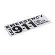 GUARDER LAPD Police Sticker ( for Car Tail / Black ) - WGC Shop