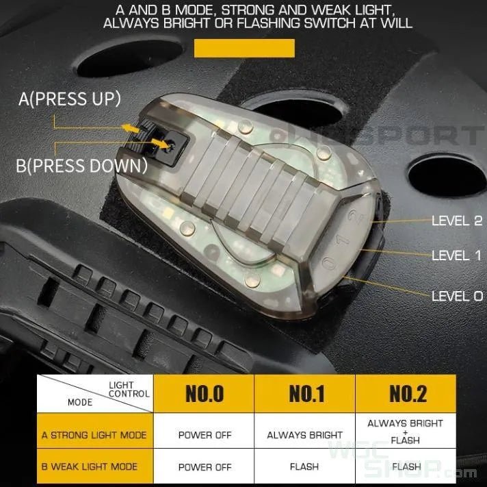WOSPORT Helmet Signal Light - WGC Shop