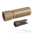 5KU 14mm CCW KAC Style CQB QD Flash Hider And Barrel Extension ( 5KU - 204 ) Tan 5KU-204-T - WGC Shop