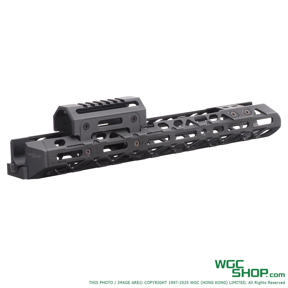 Black 5KU handguard rail with picatinny mount for Cyma AK AEG airsoft rifle