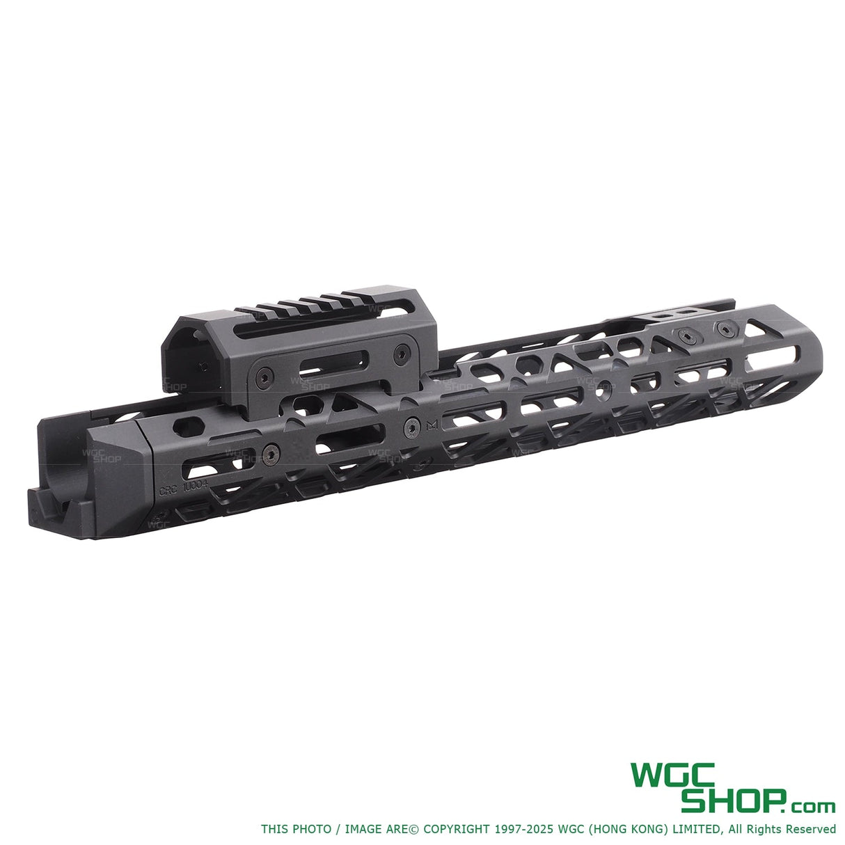 5KU style handguard for GHK AK gas blowback with a sleek black lightweight metal design