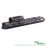 5KU style handguard for GHK AK gas blowback with a sleek black lightweight metal design