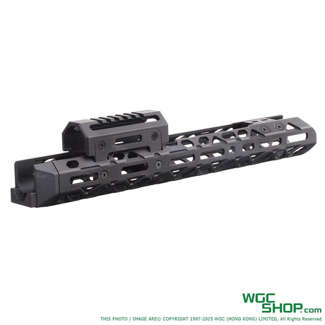 5KU style handguard for GHK AK gas blowback with a sleek black lightweight metal design