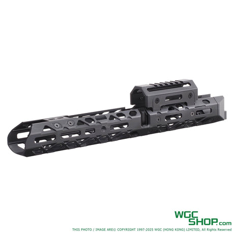 5KU style handguard for GHK AK GBB with honeycomb and slot cutouts in black finish