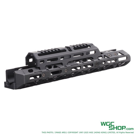 5KU 1U004B KPYK black metal handguard for GHK AK GBB with M-LOK slots and Picatinny rail