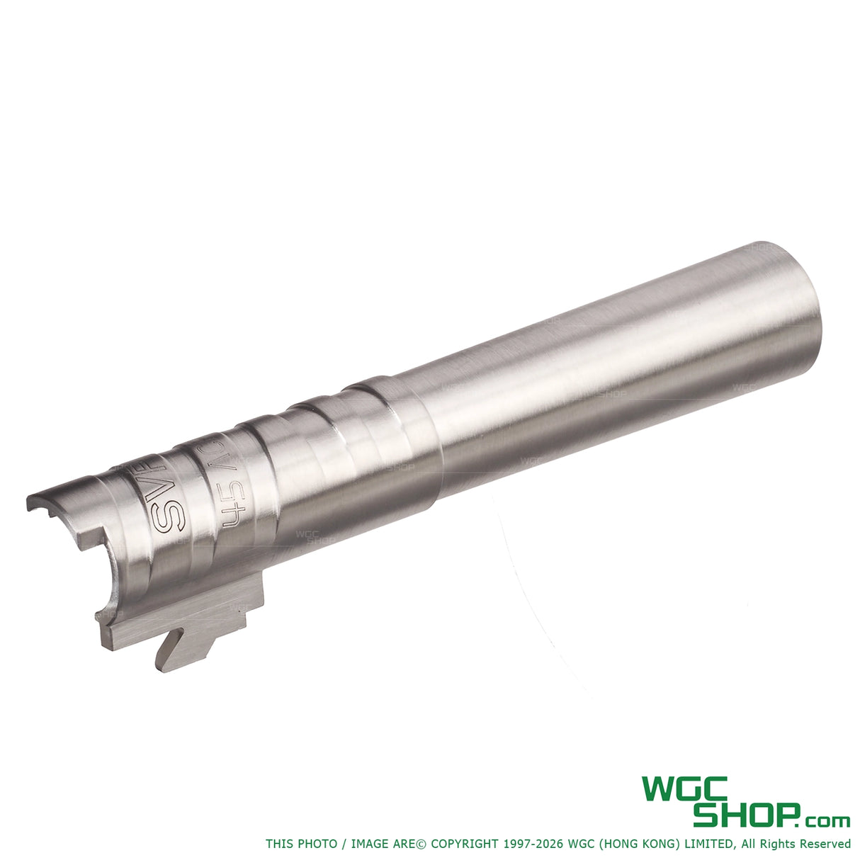 5KU 4.3 Inch Infinity SVP Stainless Barrel for MARUI Hi - Capa GBB .45 ACP Marking 5KU-GB-606-SV - WGC Shop