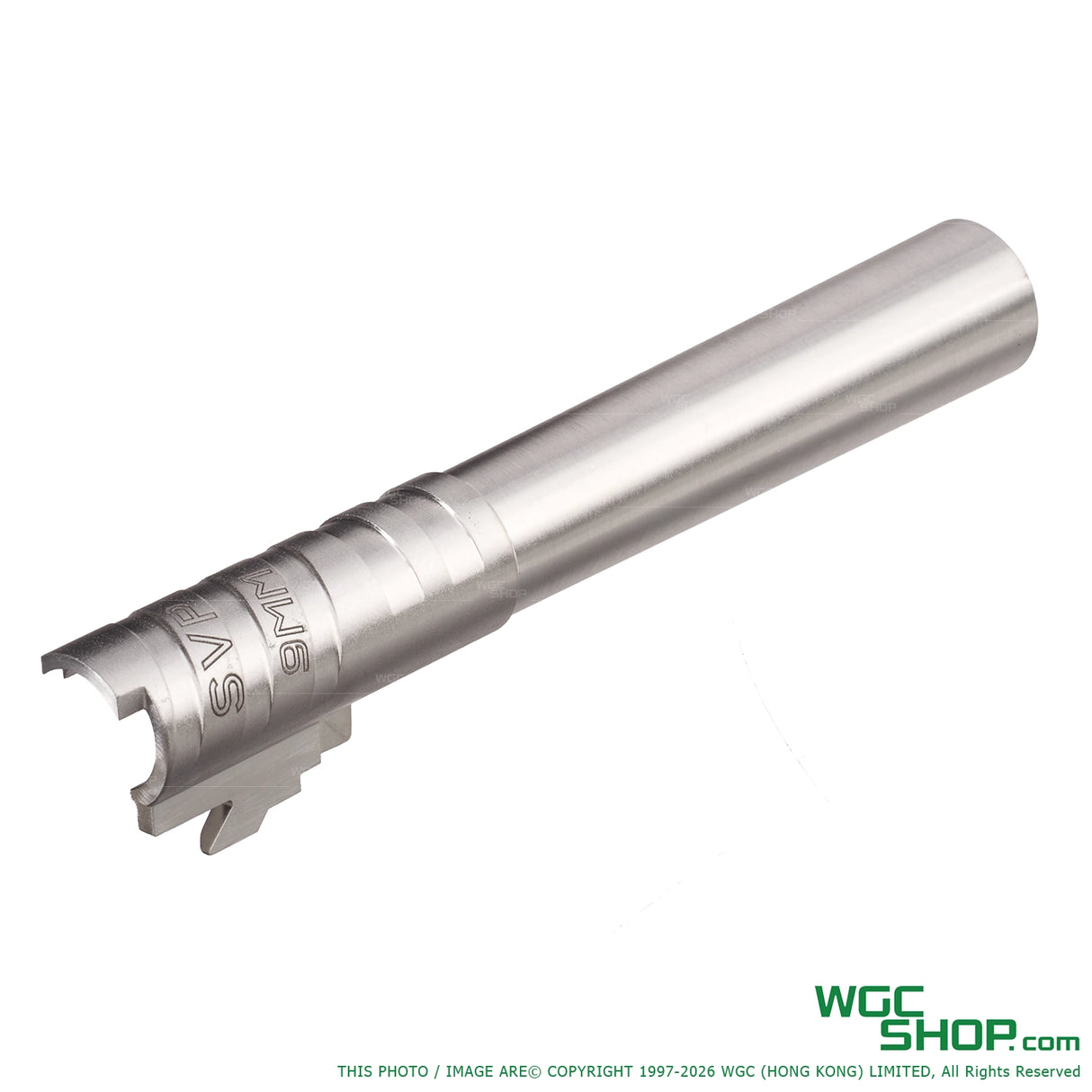 5KU 5.1 Inch Infinity SVP Stainless Barrel for MARUI Hi - Capa GBB 9mm Marking 5KU-GB-609-SV - WGC Shop