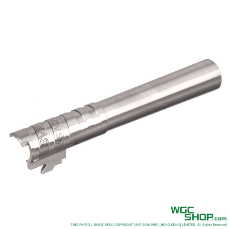 5KU 5.1 Inch Infinity SVP Stainless Barrel for MARUI Hi - Capa GBB .45 ACP Marking 5KU-GB-608-SV - WGC Shop