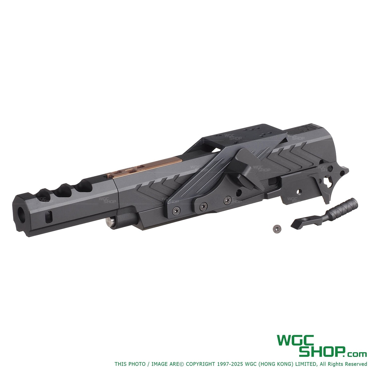 5KU CNC aluminum Infinity IMM style conversion kit for Marui Hi-Capa GBB pistol with black and bronze finish