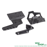 Black 5KU exoskeleton optic mount with thumb rest parts for Marui Hi-Capa GBB pistol