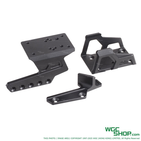 Black 5KU exoskeleton optic mount with thumb rest parts for Marui Hi-Capa GBB pistol