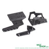 Black 5KU exoskeleton optic mount with thumb rest parts for Marui Hi-Capa GBB pistol