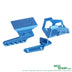 Blue anodized aluminum 5KU exoskeleton optic mount with thumb rest parts for Marui Hi-Capa GBB pistol