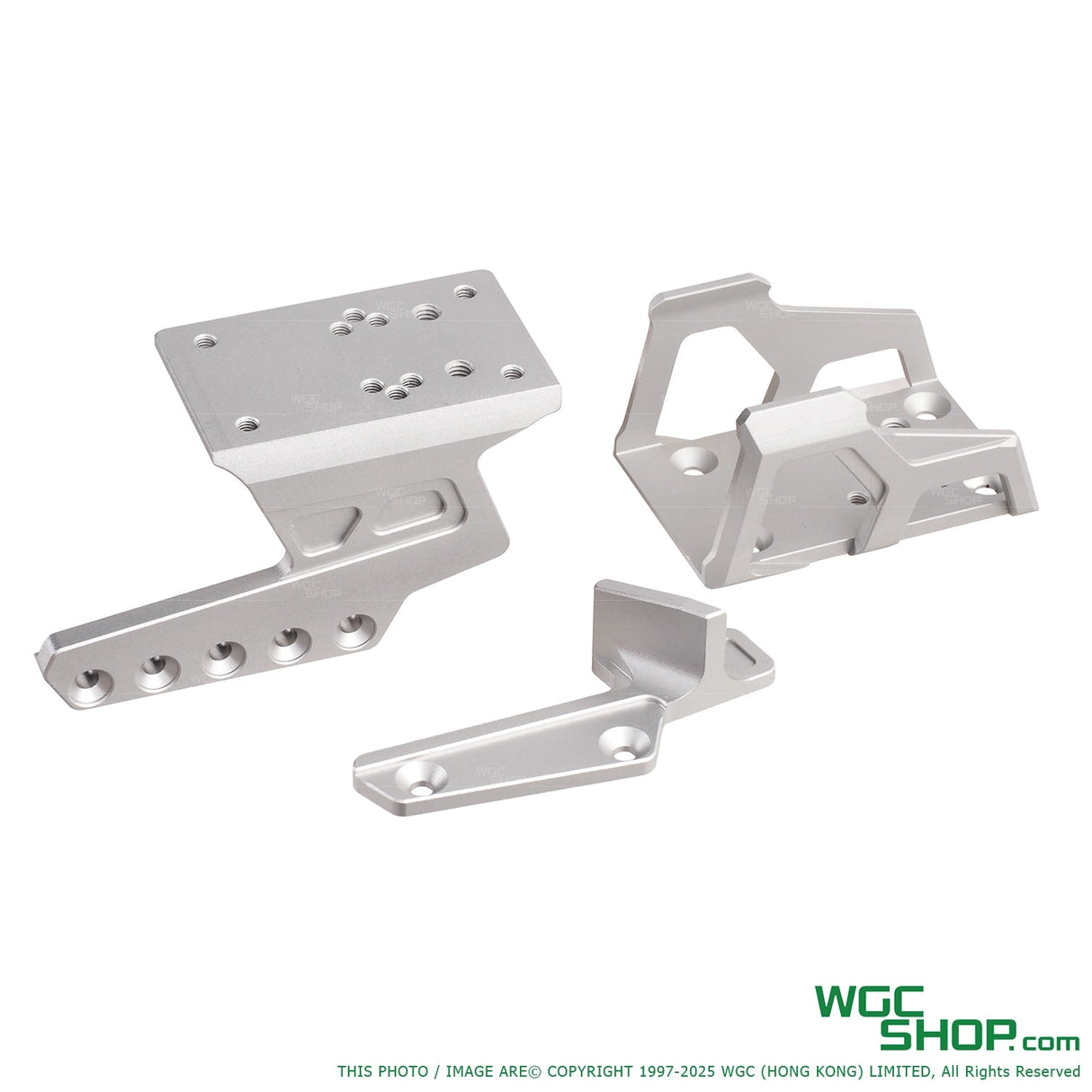 5KU silver exoskeleton optic mount with thumb rest for Marui Hi-Capa GBB pistol