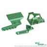 Green anodized 5KU exoskeleton optic mount with thumb rest for Marui Hi-Capa GBB pistol parts