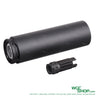 5KU 14mm CCW Barrel Extension with black suppressor for airsoft and firearms