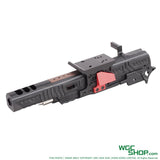Left view of 5KU LIMCAT SABERCAT Slide Kit for MARUI Hi-Capa GBB Airsoft ( Black / Red )