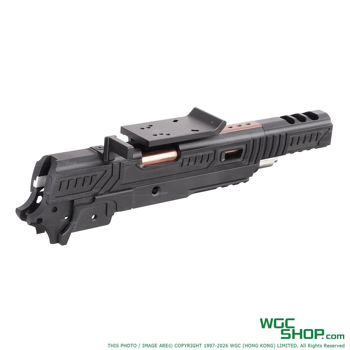 Right view of 5KU LIMCAT SABERCAT Slide Kit for MARUI Hi-Capa GBB Airsoft ( Black / Red )