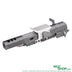 Left view of 5KU LIMCAT SABERCAT Slide Kit for MARUI Hi-Capa GBB Airsoft ( Grey / Silver )