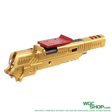 Right view of 5KU LIMCAT SABERCAT Slide Kit for MARUI Hi-Capa GBB Airsoft ( Gold / Red )