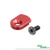 Red textured metal magazine release button and black hex screw from KJ Works Shadow2 TS2 GBB pistol
