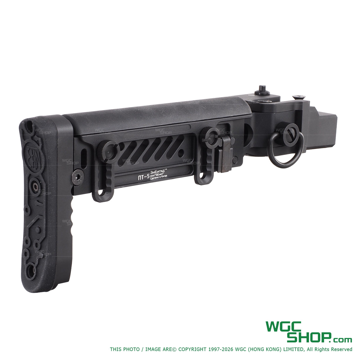 5KU PT - 5 Folding Stock for GHK AKM V3 GBB ( 5KU - GB - 172 ) Black 5KU-GB-172-BK - WGC Shop