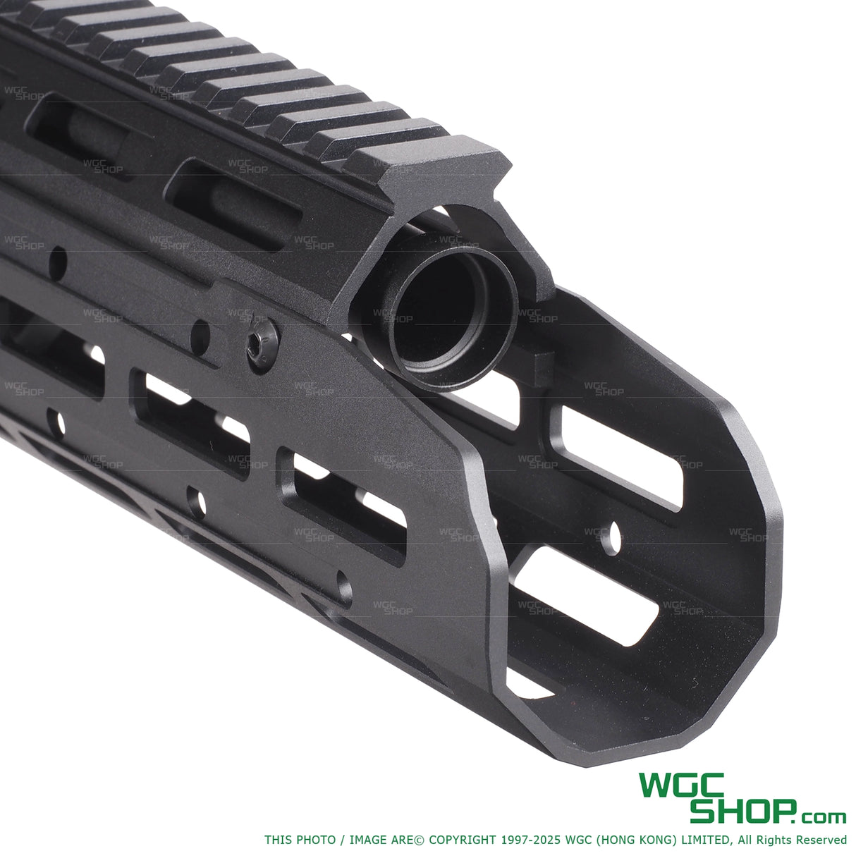 Close-up of Left view of 5KU SAG Style Chassis MK3 M-LOK Handguard for MARUI AKM GBB ( GBTMAK013 )