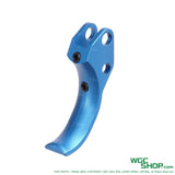 Blue 5KU single action trigger with mounting holes and screws for KJ Works Shadow 2 TS2 GBB pistol