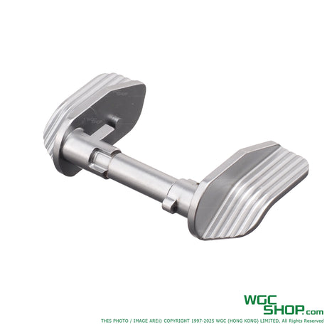 Silver color of Stainless Extra Wide Ambi-Thumb Safety