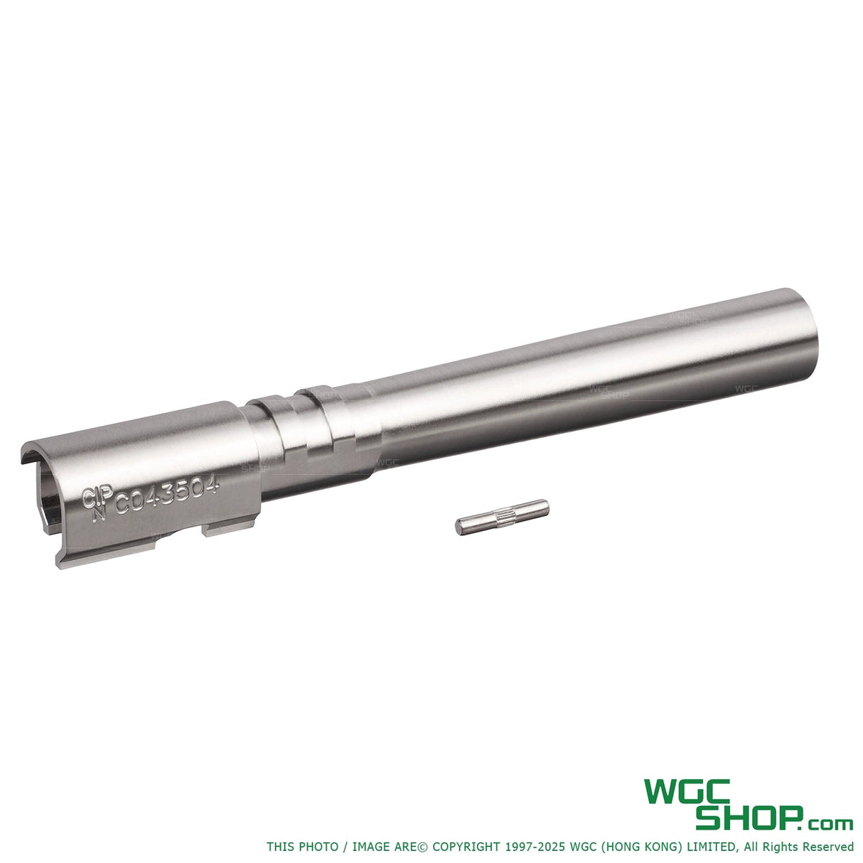 Stainless steel outer barrel for KJ Works CZ Shadow2 GBB with small accessory pin