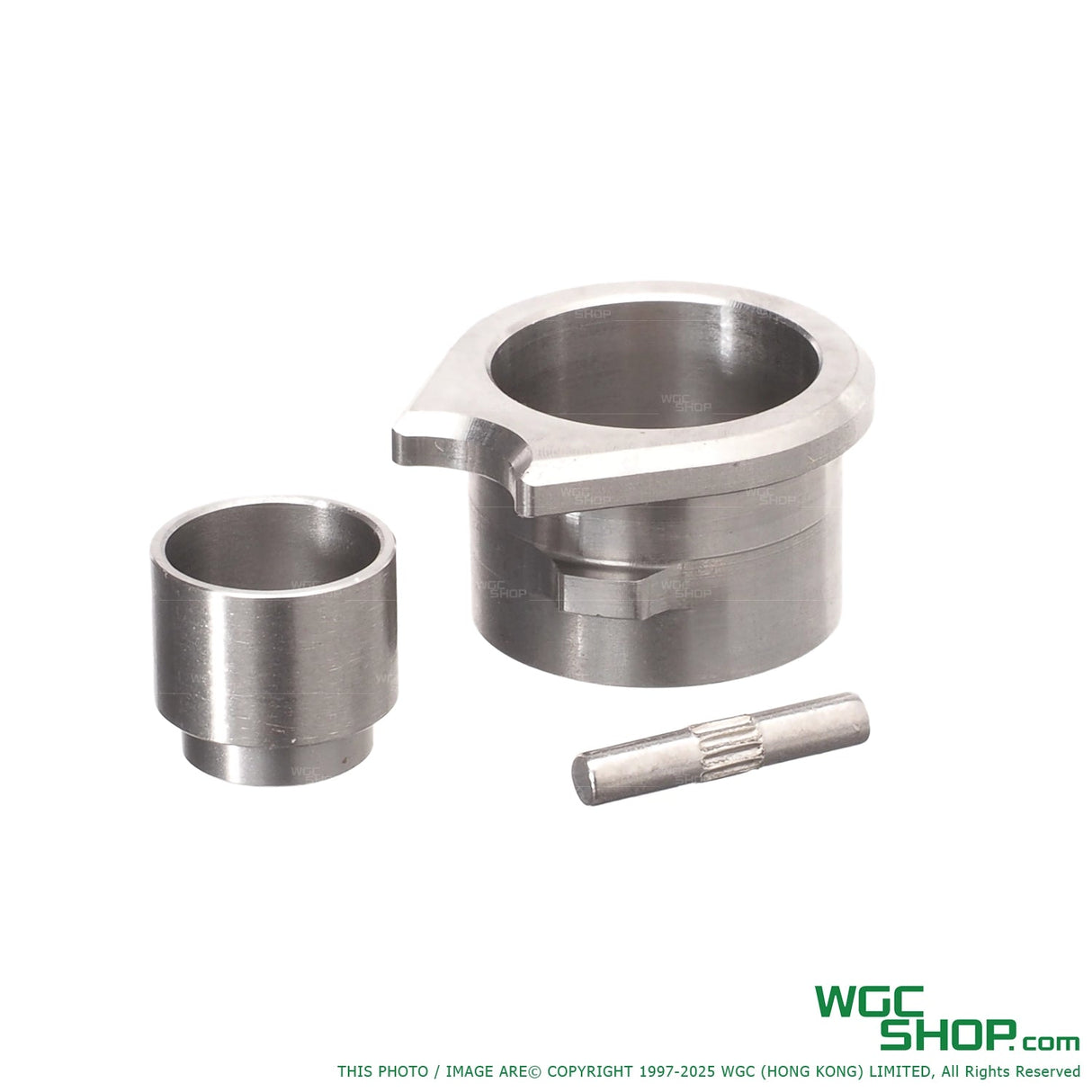 Stainless steel outer barrel and bushing set for KJ Works CZ Shadow 2 GBB airsoft pistol