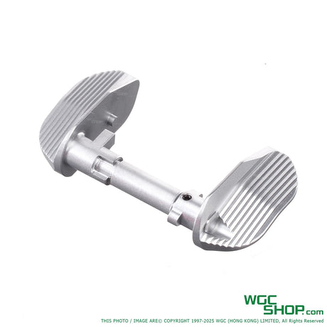 Stainless steel thumb safety type B for KJ Works Shadow 2 TS2 Airsoft pistol