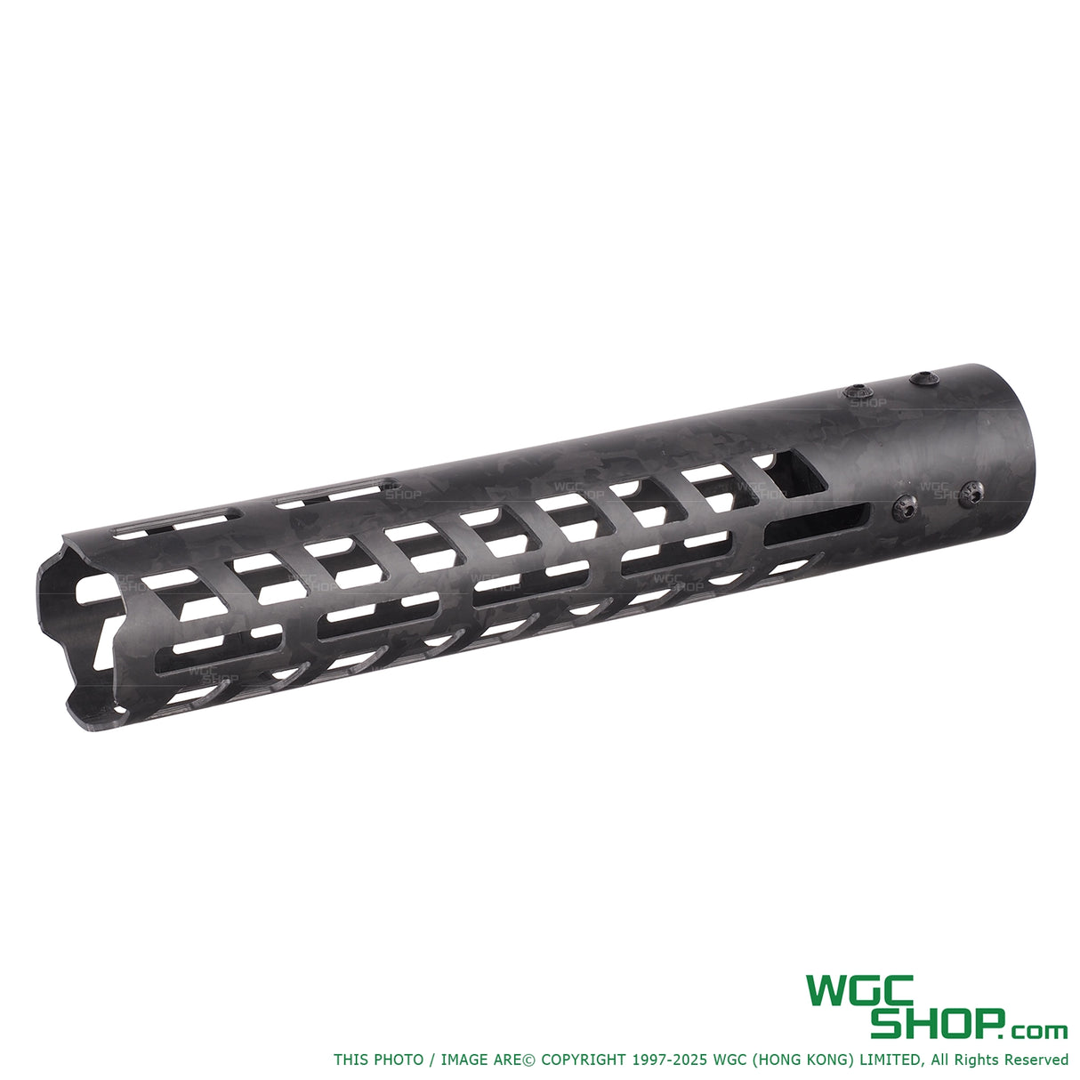 6uo Featherlite Ultracut forged carbon patterned handguard for Marui M4 GBB in black