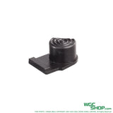Left view of BOMBER CNC Steel Slide Removal Button for VFC P7M13 GBB Airsoft