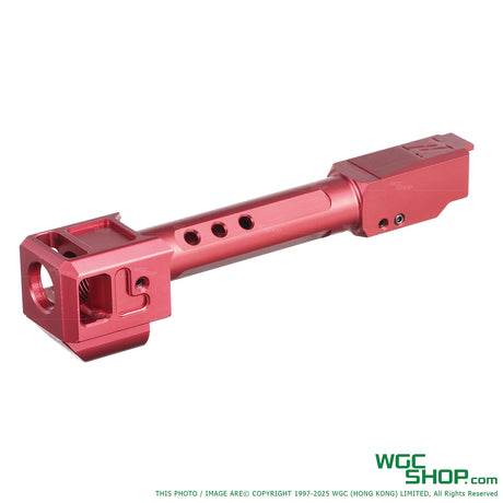 GUNDAY TP Style Aluminum Outer Barrel w/ HAED Style Compensator Type A for VFC G19 Gen5, G45, G19X, SRC G19 Gen5 MOS, GHK G45 GBB Airsoft