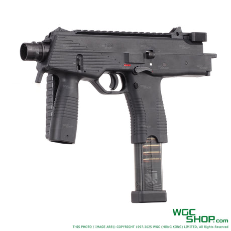 MARUYAMA MP-IX DX GBB Left-Side View with Folding Stock Retracted