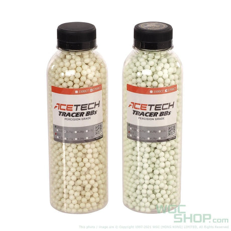 ACETech 0.25g 6mm Green Tracer BB Bullets - WGC Shop