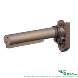 Left view of AIRSOFT ARTISAN M4 Stock Adapter for GUNS MODIFY SCAR L GBB Airsoft - Dark Earth