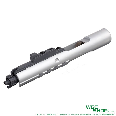 Left view of ANGRY GUN KAC Steel Chrome Sand Cutter Bolt Carrier Set for MARUI MWS M4 GBB Airsoft