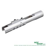 Left view of ANGRY GUN KAC Steel Chrome Sand Cutter Bolt Carrier for MARUI MWS M4 GBB Airsoft