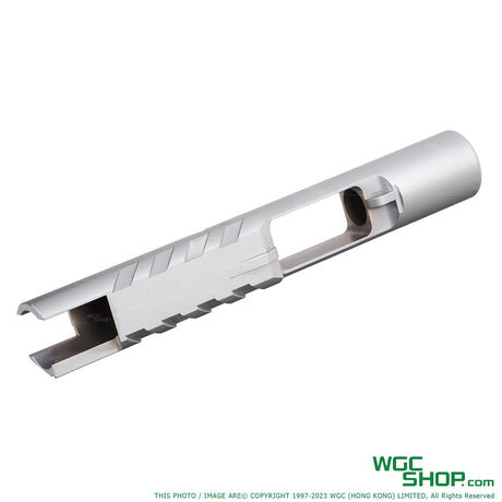 Bottom view of ANGRY GUN KAC Steel Chrome Sand Cutter Bolt Carrier for MARUI MWS M4 GBB Airsoft