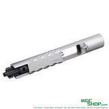 Bottom view of ANGRY GUN KAC Steel Chrome Sand Cutter Bolt Carrier Set for MARUI MWS M4 GBB Airsoft