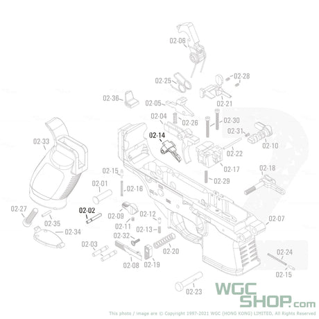 APFG Original Parts - MPX GBB Auto Sear Unit with Pin ( 02-14 / 02-02 ) - WGC Shop