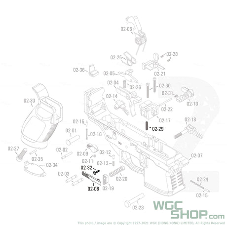 APFG Original Parts - MPX GBB Bolt Release Set ( 02-08 / 02-32 / 02-29 ) - WGC Shop