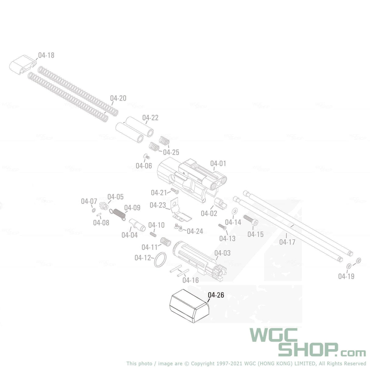 APFG Original Parts - MPX GBB Buffer ( 04-26 ) - WGC Shop