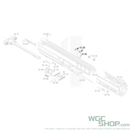 APFG Original Parts - MPX GBB Fake Extractor ( 01-05 / 01-08 x 2 ) - WGC Shop