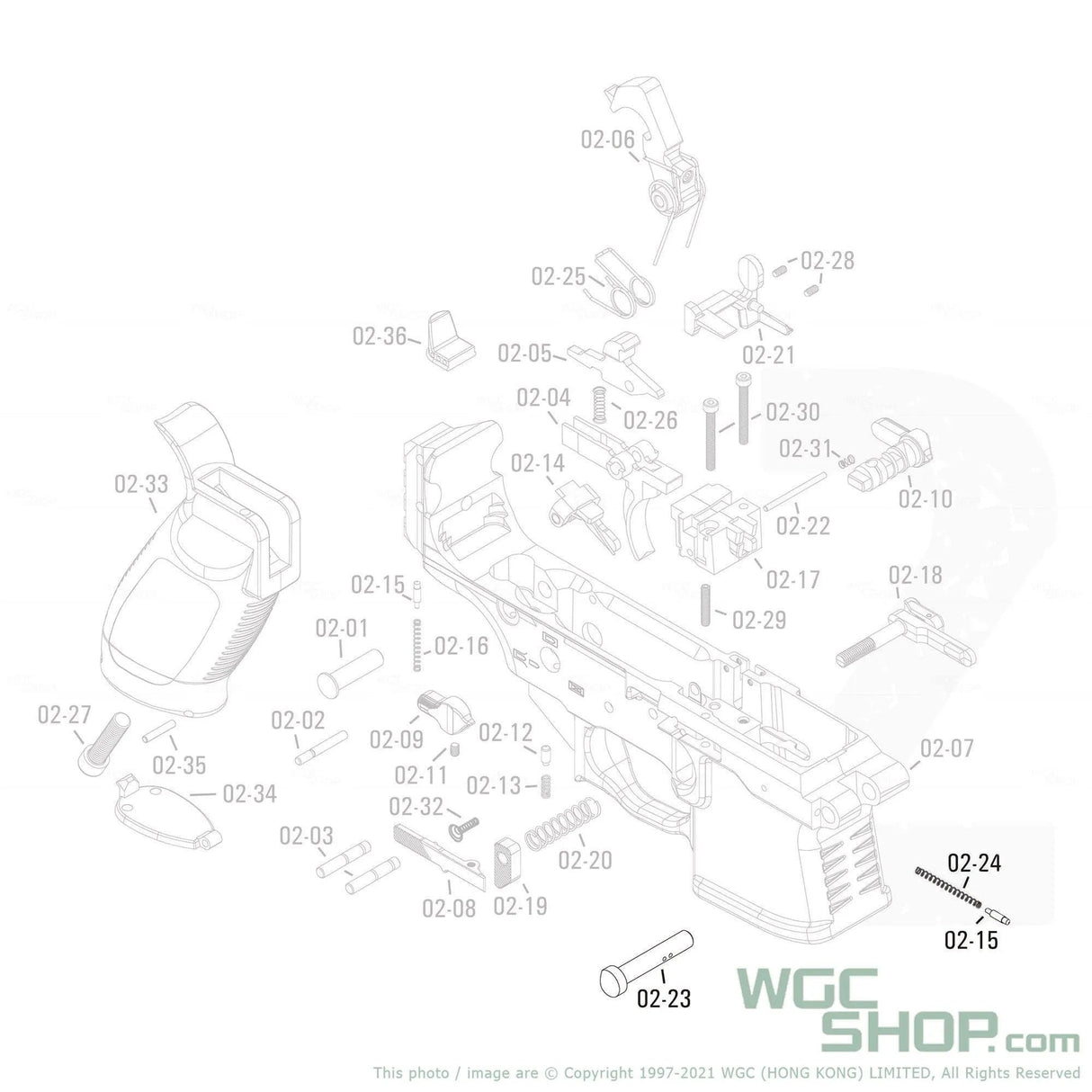 APFG Original Parts - MPX GBB Front Takedown Pin ( 02-15 / 02-23 / 02-24 ) - WGC Shop