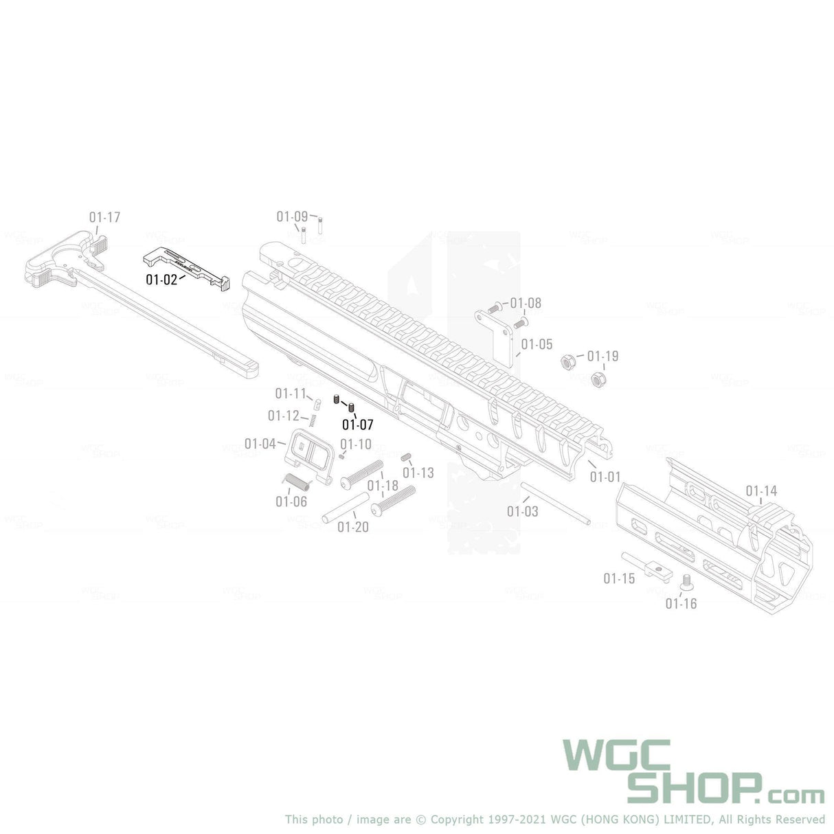 APFG Original Parts - MPX GBB Hammer Connecting Level ( 01-02 / 01-07 x 2 ) - WGC Shop